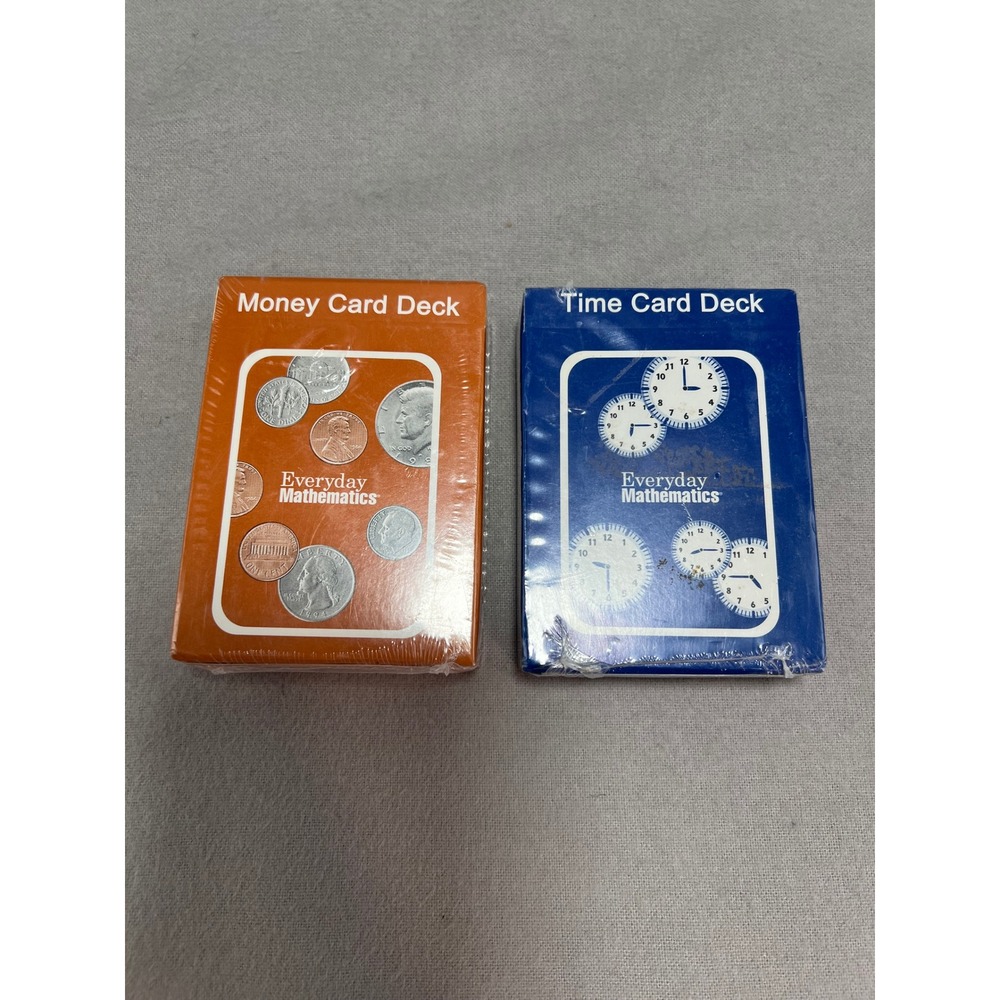 Everyday Mathematics Educational Card Decks Money‎ Time McGraw Hill Wright Group